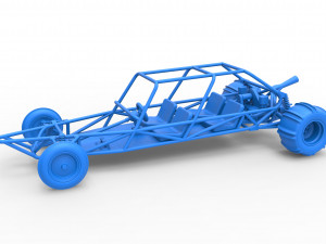 Old school Sand Rail buggy Version 3 Scale 1 to 25 Modelo de impresión 3D