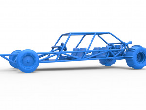 Old school Sand Rail buggy Version 3 Scale 1 to 25 Modelo de impresión 3D