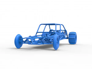 Old school Sand Rail buggy Version 3 Scale 1 to 25 3D Print Model