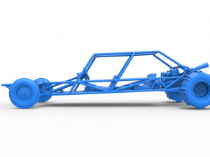 Old school Sand Rail buggy Version 3 Scale 1 to 25 Modelo de impresión 3D