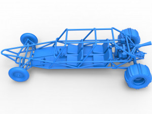Old school Sand Rail buggy Version 3 Scale 1 to 25 Modelo de impresión 3D