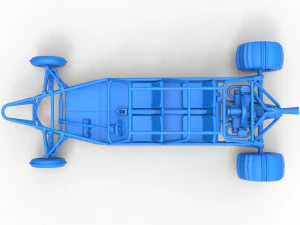 Old school Sand Rail buggy Version 3 Scale 1 to 25 3D Print Model
