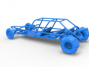 Old school Sand Rail buggy Version 3 Scale 1 to 25 Modelo de impresión 3D