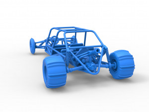 Old school Sand Rail buggy Version 3 Scale 1 to 25 Modelo de impresión 3D