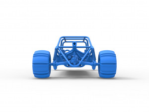 Old school Sand Rail buggy Version 3 Scale 1 to 25 Modelo de impresión 3D