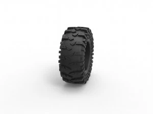Offroad tire 54 Scale 1 to 25 3D Print Model