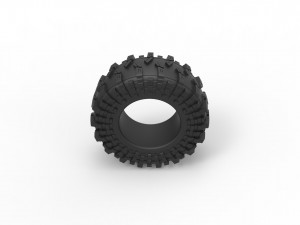 Offroad tire 54 Scale 1 to 25 Modèles 3D en vedette