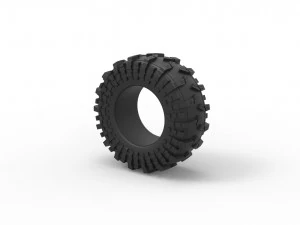 Offroad tire 54 Scale 1 to 25 3D Print Model