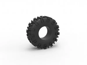 オフロード タイヤ 55 スケール 1 ～ 25 3Dプリントモデル