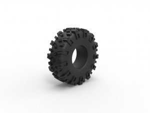 Offroad tire 55 Scale 1 to 25 3D Принт Модель