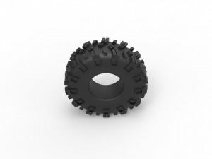 Offroad tire 55 Scale 1 to 25 3D Принт Модель