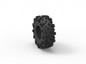 Offroad tire 55 Scale 1 to 25 3D Принт Модель