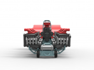 Pulling tractor with 7 engines V8 Scale 1 to 25 3D 打印模型