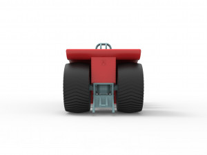 Pulling tractor with 7 engines V8 Scale 1 to 25 3D 打印模型