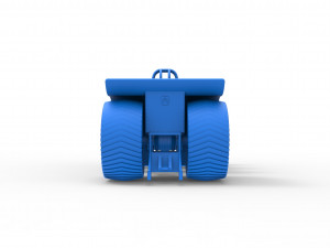 Pulling tractor with 7 engines V8 Scale 1 to 25 3D 打印模型