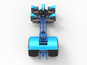 Pulling tractor with 5 engines V8 Version 3 Scale 1 to 25 Modello di stampa 3D