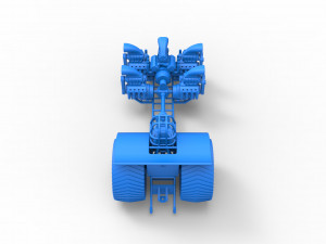 Pulling tractor with 5 engines V8 Version 3 Scale 1 to 25 Modello di stampa 3D