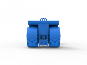 Pulling tractor with 5 engines V8 Version 3 Scale 1 to 25 Modello di stampa 3D