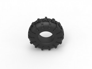 Offroad tire 56 Scale 1 to 25 3D 프린트 모델
