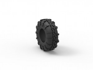 Offroad tire 56 Scale 1 to 25 3D 프린트 모델