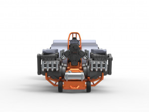 Pulling tractor with 6 engines V8 Version 2 Scale 1 to 25 3D Принт Модель