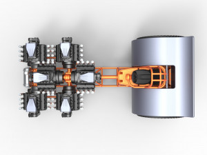 Pulling tractor with 6 engines V8 Version 2 Scale 1 to 25 3D Принт Модель