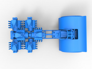 Pulling tractor with 6 engines V8 Version 2 Scale 1 to 25 3D Принт Модель