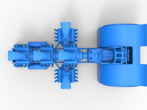 Pulling tractor with 5 engines V8 Version 4 Scale 1 to 25 Modelo de impresión 3D