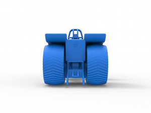 Pulling tractor with 5 engines V8 Version 4 Scale 1 to 25 Modelo de impresión 3D