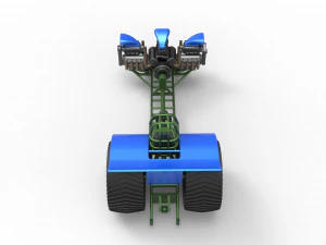 Tractor de tracci&oacute;n con 3 motores V8 Versi&oacute;n 6 Escala 1 a 25 Modelo de impresión 3D
