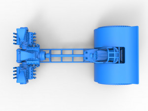 Pulling tractor with 3 engines V8 Version 6 Scale 1 to 25 Modelo de impresión 3D
