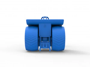 Tractor de tracci&oacute;n con 3 motores V8 Versi&oacute;n 6 Escala 1 a 25 Modelo de impresión 3D