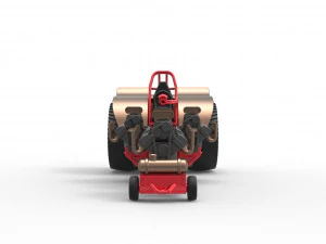 Tractor de tracci&oacute;n con 4 motores V8 Versi&oacute;n 5 Escala 1 a 25 Modelo de impresión 3D