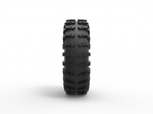 Offroad tire 57 Scale 1 to 25 3D Print Model