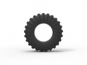 Offroad tire 57 Scale 1 to 25 3D Print Model