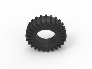 Offroad tire 57 Scale 1 to 25 3D Print Model
