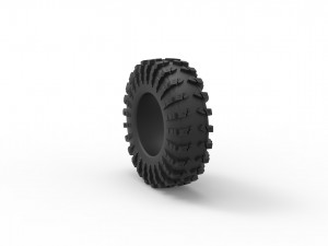 Offroad tire 57 Scale 1 to 25 3D Print Model