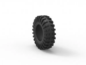 Offroad tire 57 Scale 1 to 25 3D Print Model