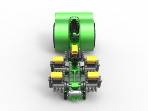 Pulling tractor with 5 engines V8 Version 5 Scale 1 to 25 Modelo de impresión 3D
