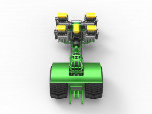 Pulling tractor with 5 engines V8 Version 5 Scale 1 to 25 Modelo de impresión 3D