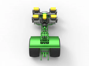 Pulling tractor with 5 engines V8 Version 5 Scale 1 to 25 3D Print Model