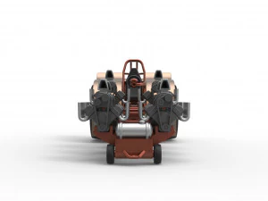 Pulling tractor with 6 engines V8 Version 3 Scale 1 to 25 3D Print Model