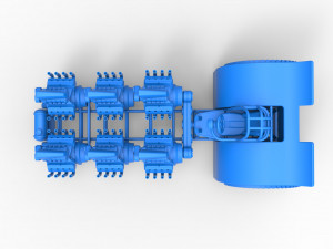 Pulling tractor with 6 engines V8 Version 3 Scale 1 to 25 Modelo de Impressão 3D