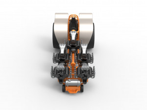 Pulling tractor with 5 engines V8 Version 6 Scale 1 to 25 Modèles 3D en vedette