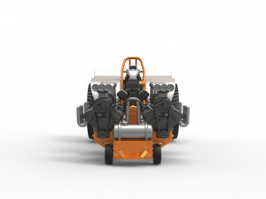 Pulling tractor with 5 engines V8 Version 6 Scale 1 to 25 Modèles 3D en vedette
