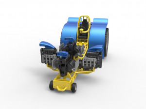 Pulling tractor with 4 engines V8 Version 6 Scale 1 to 25 Modèles 3D en vedette