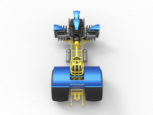 Pulling tractor with 4 engines V8 Version 6 Scale 1 to 25 Modèles 3D en vedette
