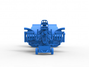 Pulling tractor with 4 engines V8 Version 6 Scale 1 to 25 Modèles 3D en vedette