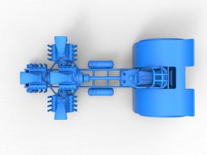 Pulling tractor with 4 engines V8 Version 6 Scale 1 to 25 Modèles 3D en vedette