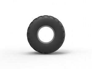 Monster Jam tire 18 Scale 1 to 25 Modelo de Impressão 3D